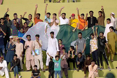 Pakistan vs Bangladesh 1st Test Day 2: Pakistan fans cheer during the match